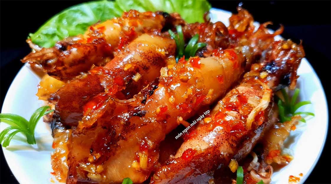 món ngon với mực ống đông lạnh giá rẻ