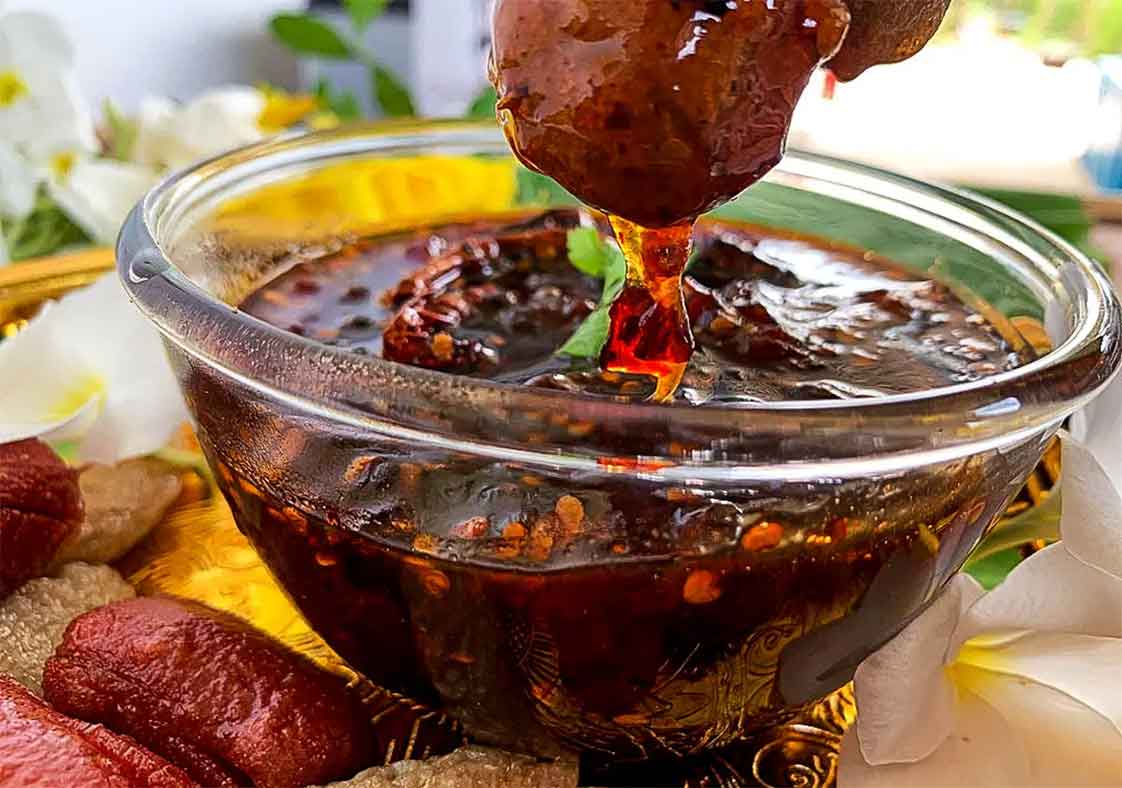 nước sốt me cay phong cách Thái Lan