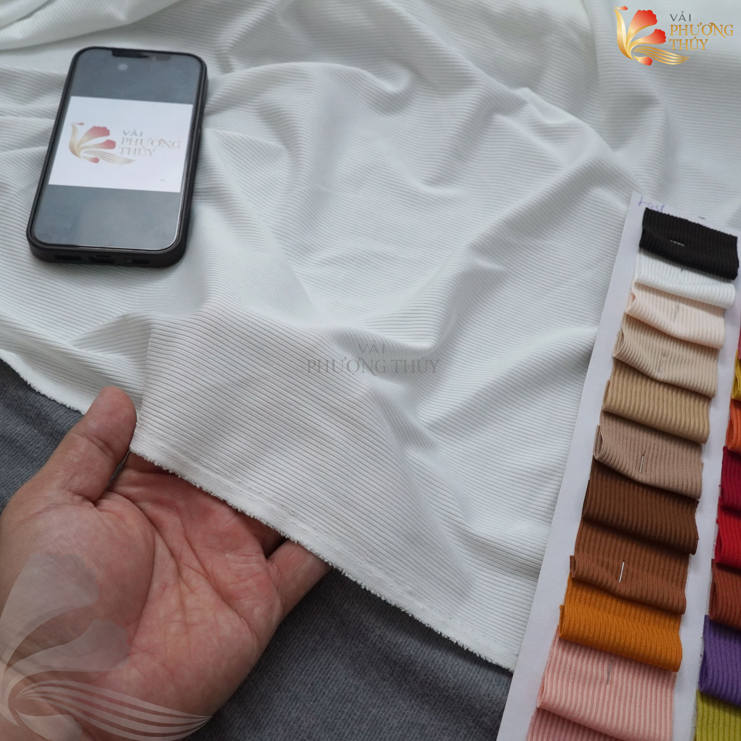 Vải thun tăm Phượng Thúy