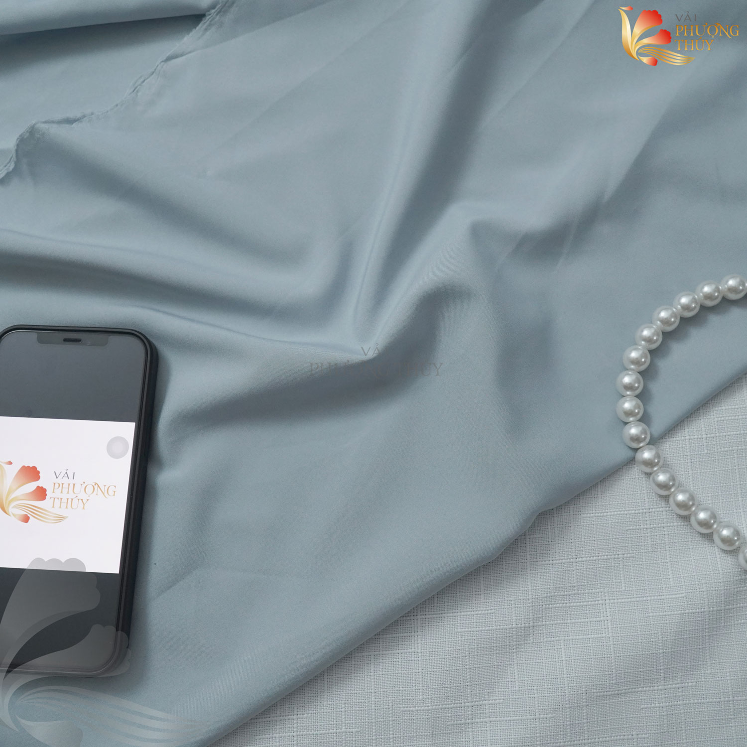 Hình ảnh Vải lót lụa Phượng Thúy mềm mịn khổ ngang 1m50