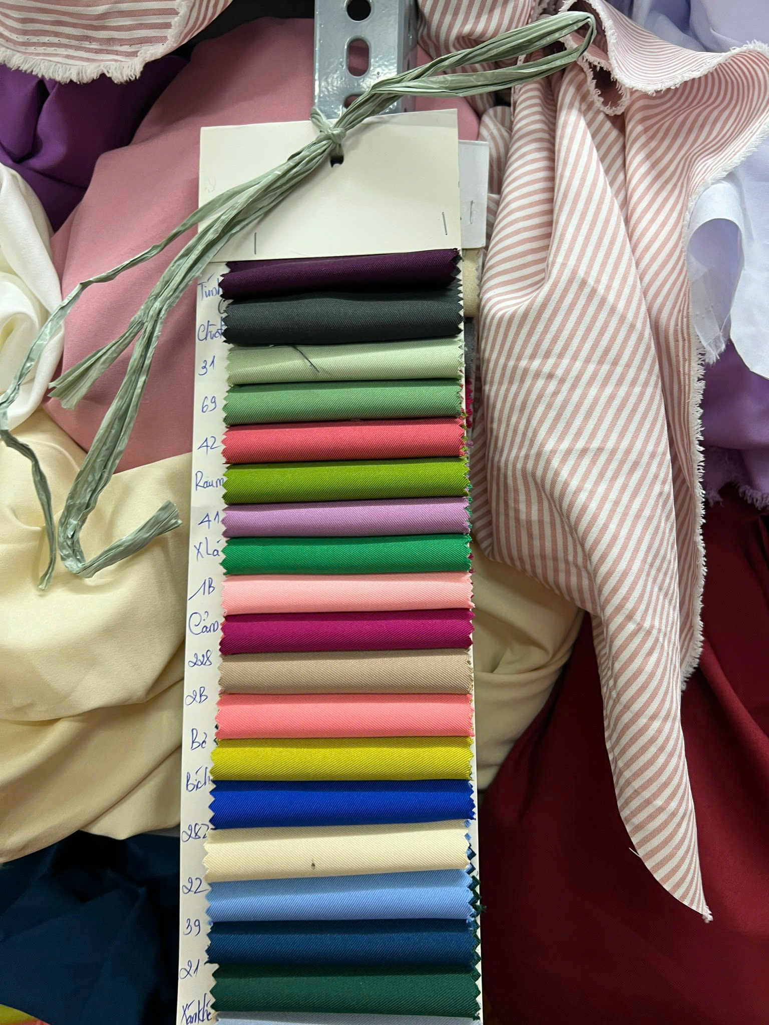 Bảng màu vải cotton lạnh Phượng Thúy