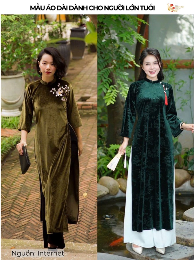 Các mẫu áo dài dành cho người lớn tuổi