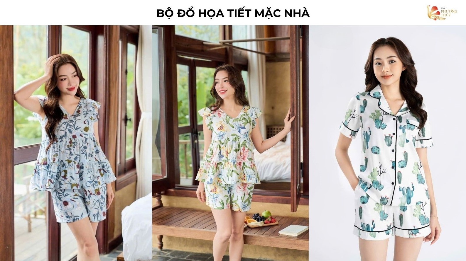 Đồ bộ họa tiết mặc nhà