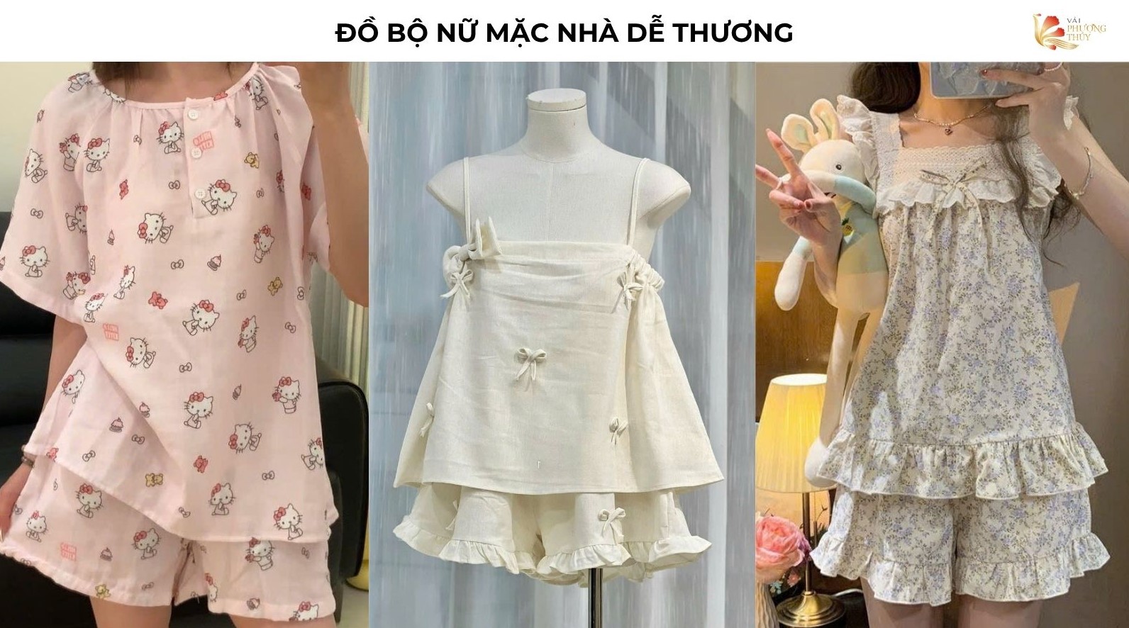 Đồ bộ nữ mặc nhà dễ thương