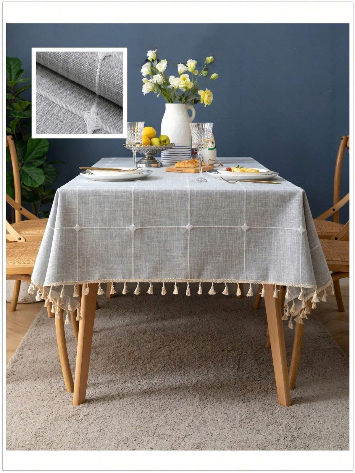 Khăn trải bàn vải canvas