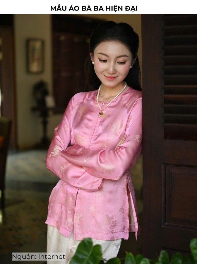 Mẫu áo bà ba hiện đại