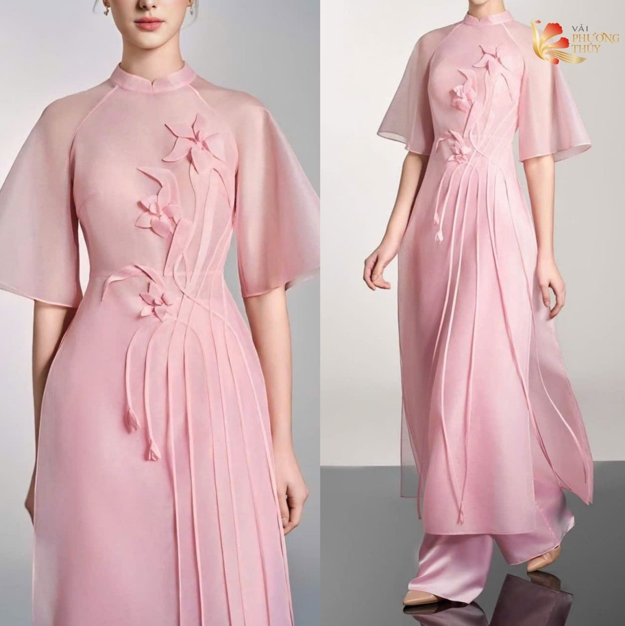 Áo dài vải organza - kết hợp nét truyền thống và hiện đại của tà áo dài Việt Nam
