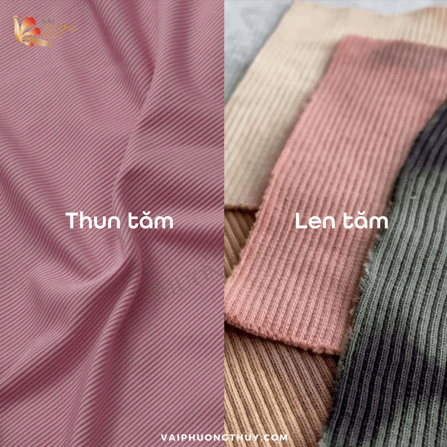 So sánh vải thun tăm và vải len tăm