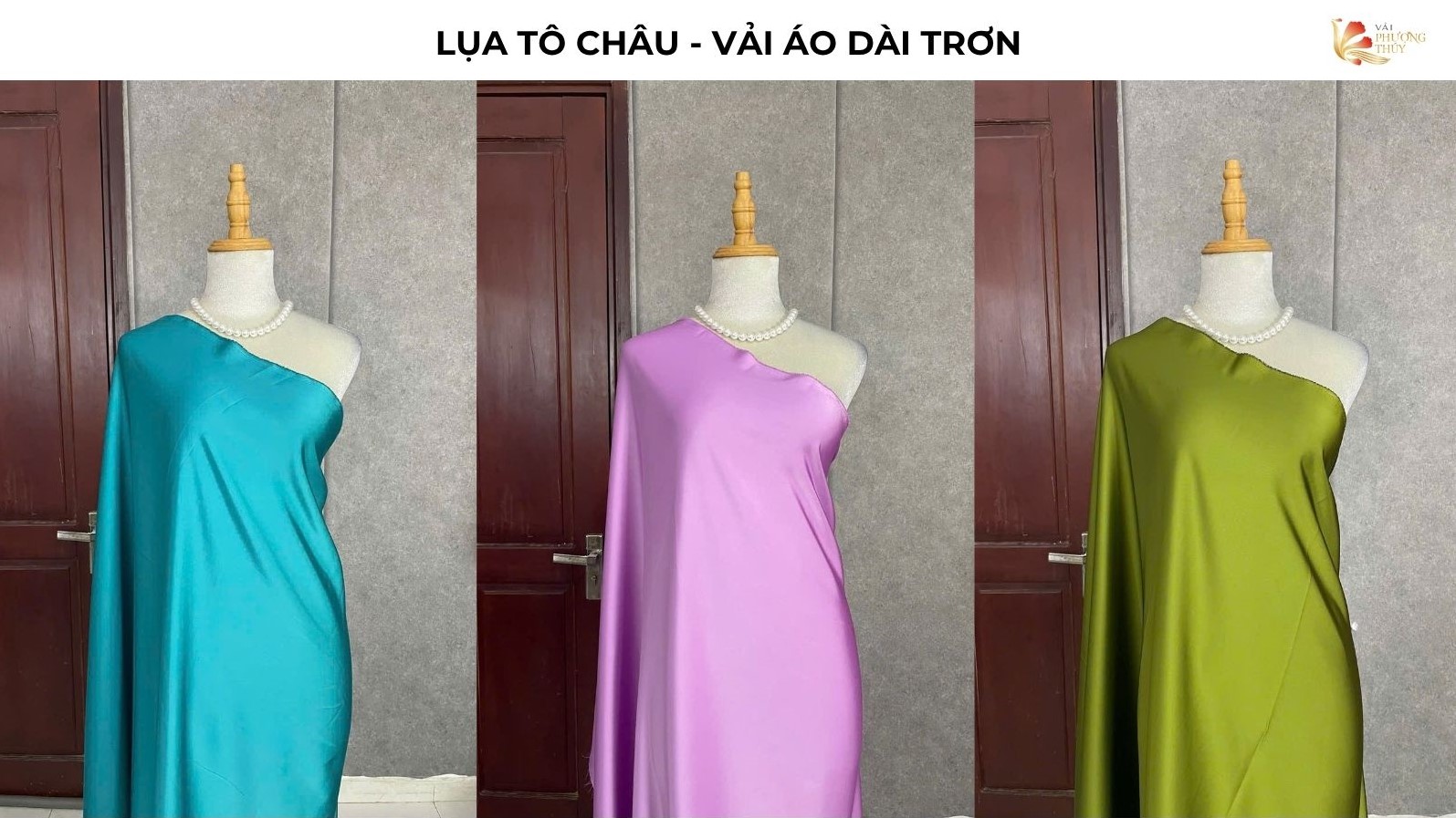 Vải áo dài trơn | Lụa Tô Châu Mã Não