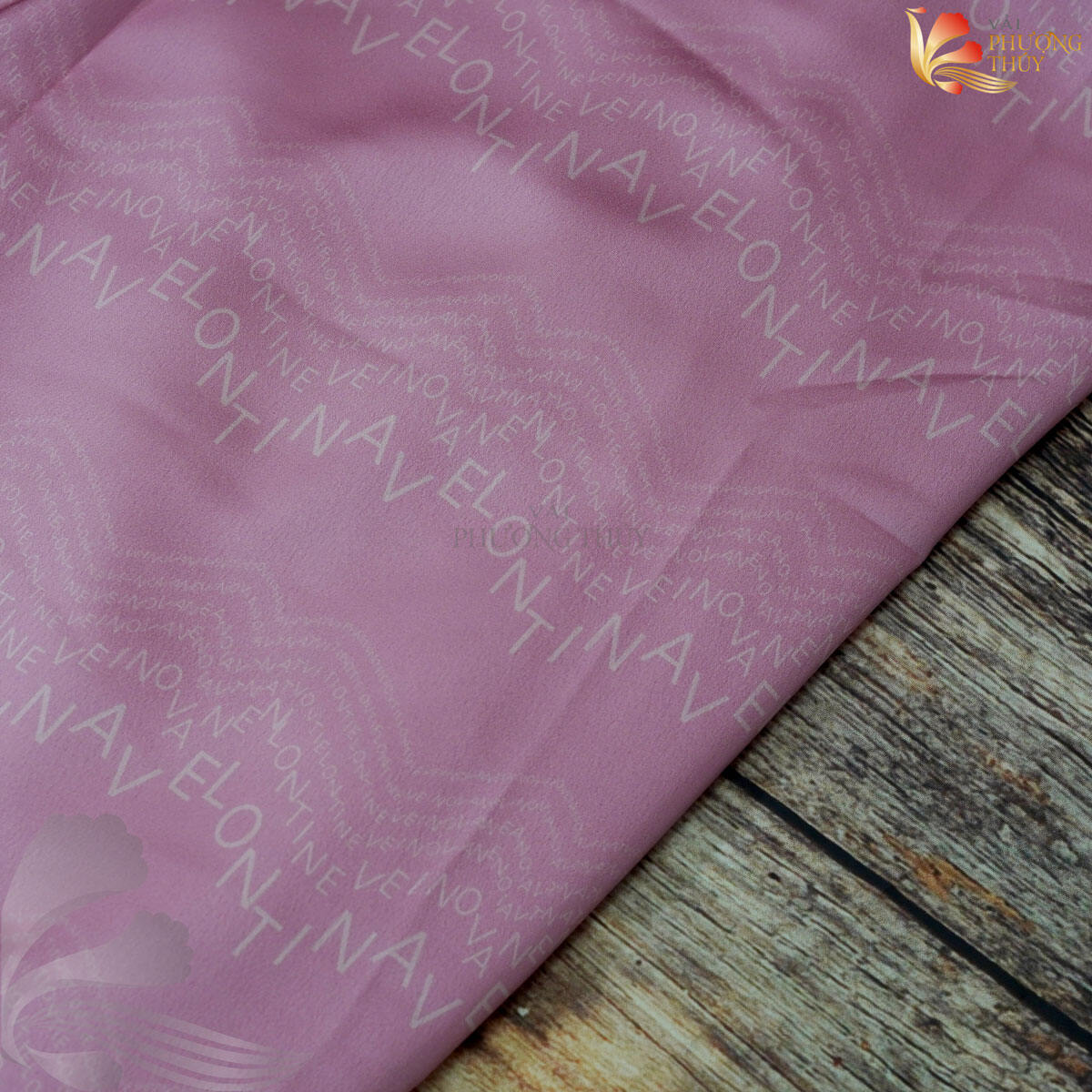 Vải lụa satin in họa tiết may đồ bộ Phượng Thúy khổ 1m5 mềm mại