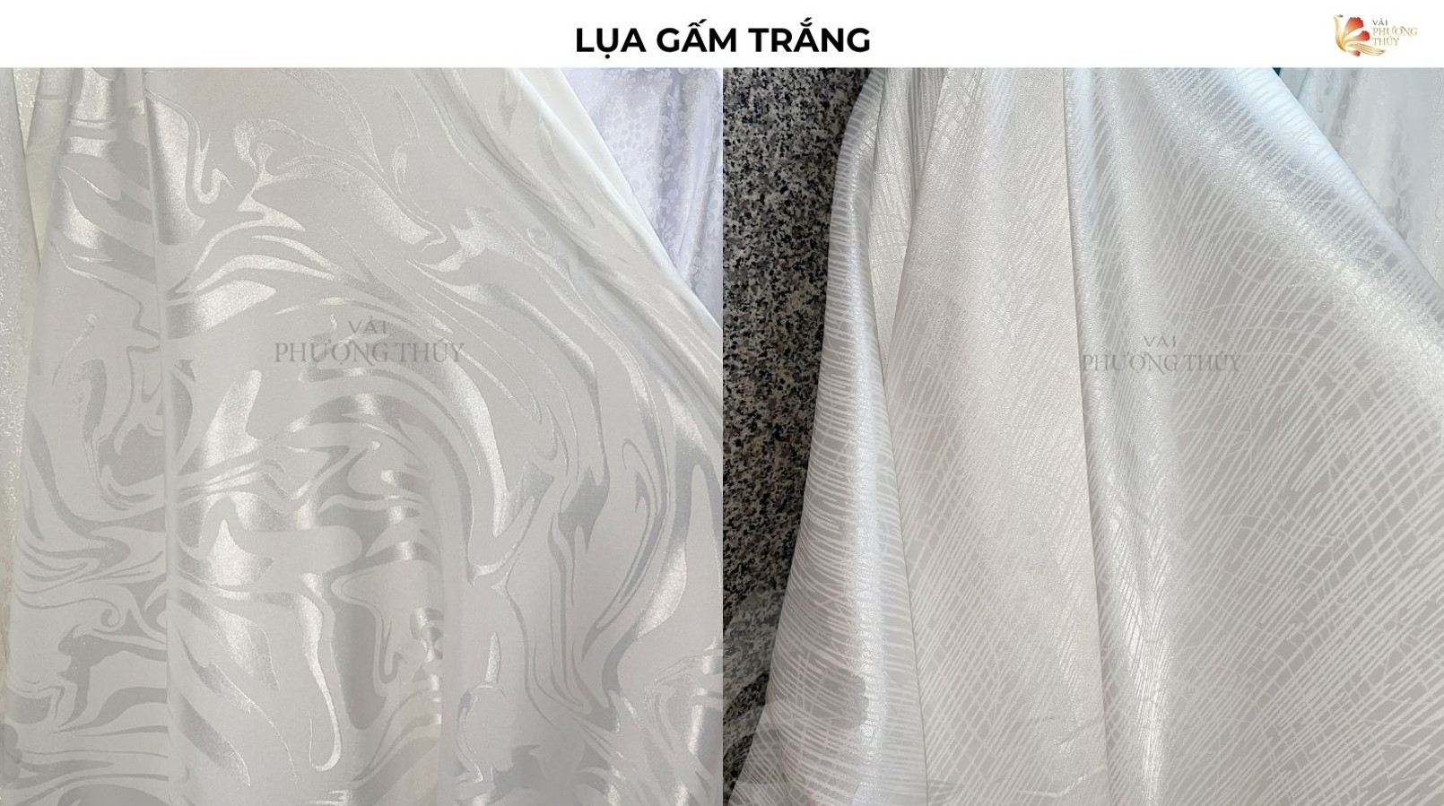 Lụa gấm trắng