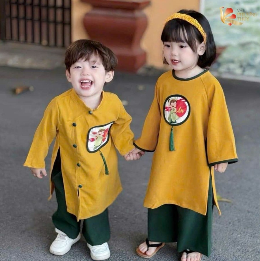 Các loại vải may áo dài cho bé trai phổ biến hiện nay