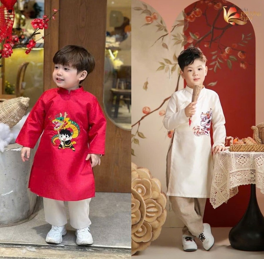 Áo dài cho bé trai
