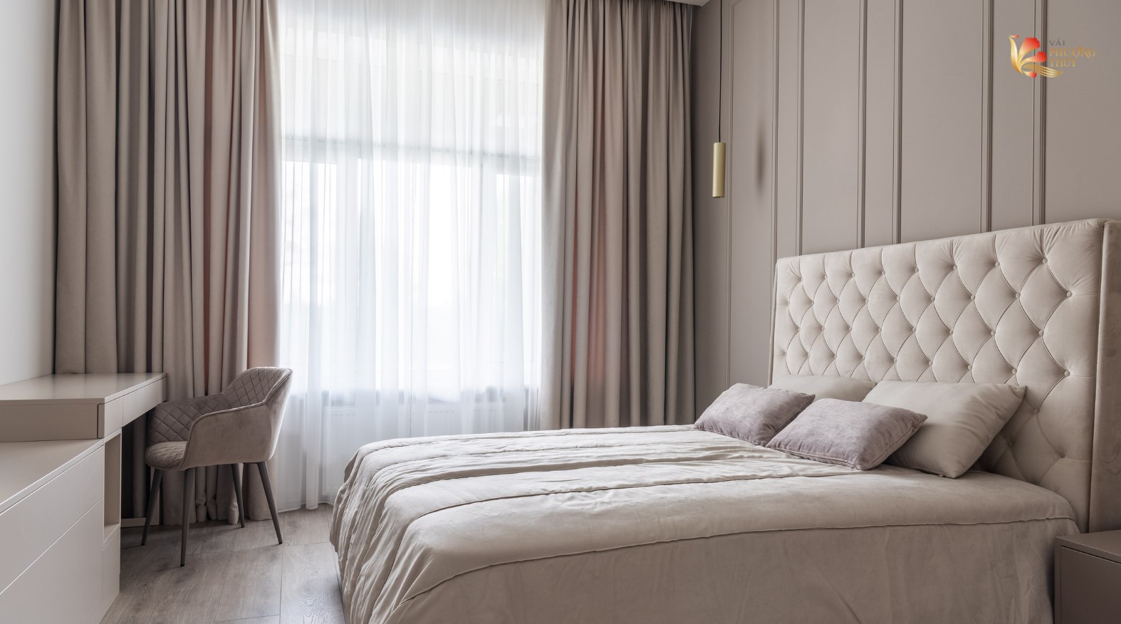 Các chất liệu vải may rèm được ưa chuộng hiện nay như vải voan, linen, gấm, vải bố, vải polyester,...