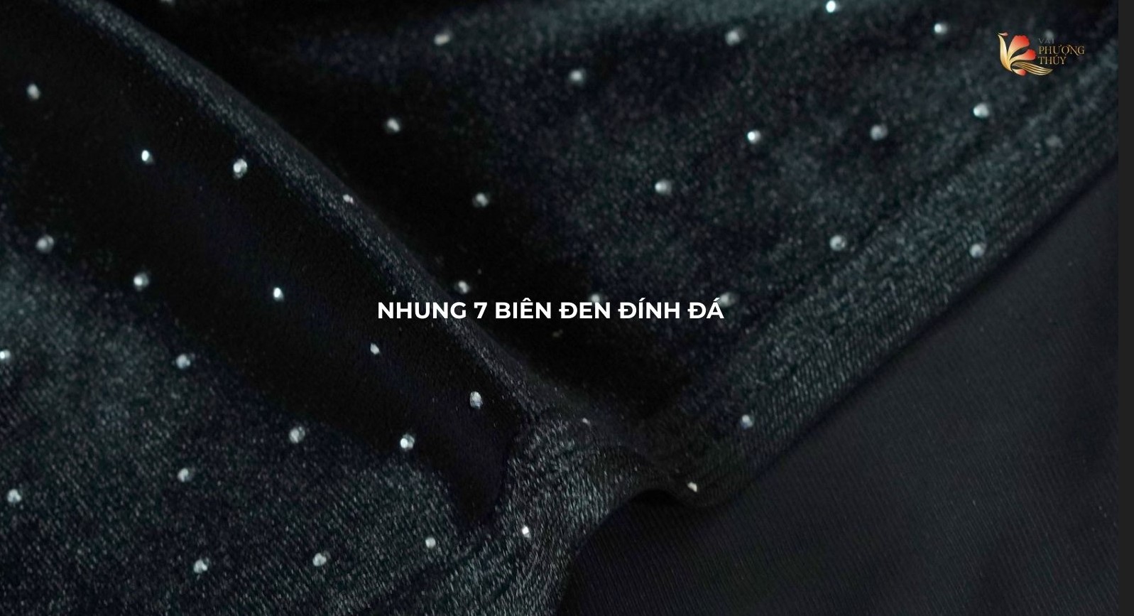 Nhung 7 biên đen đính đá