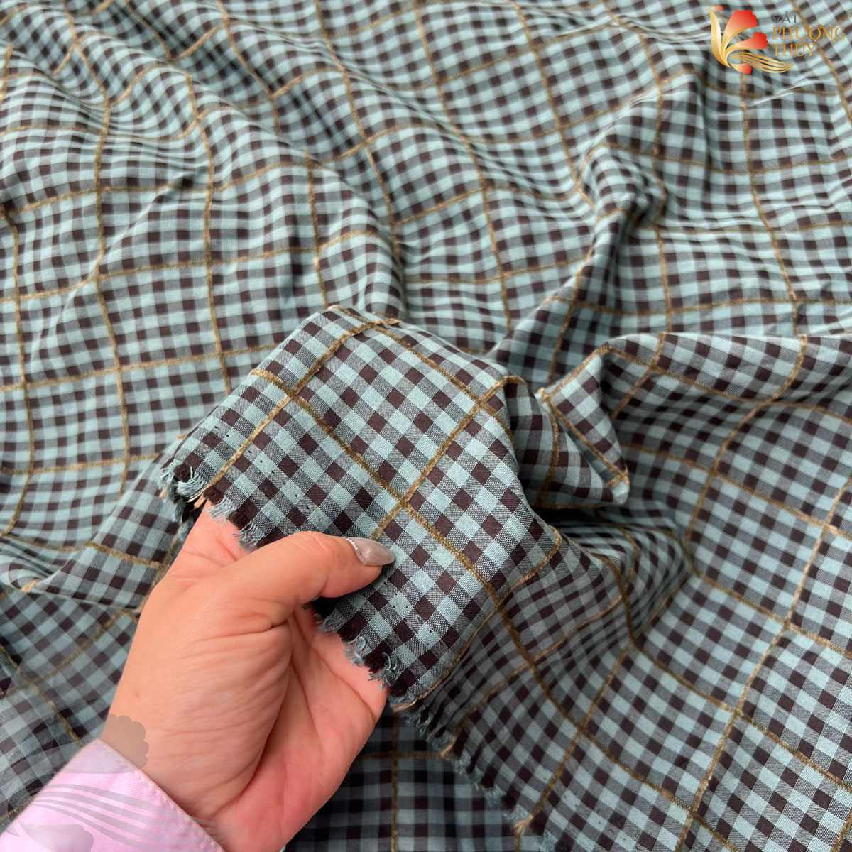 Đặc điểm nổi bật của Vải thô cotton caro Phượng Thúy