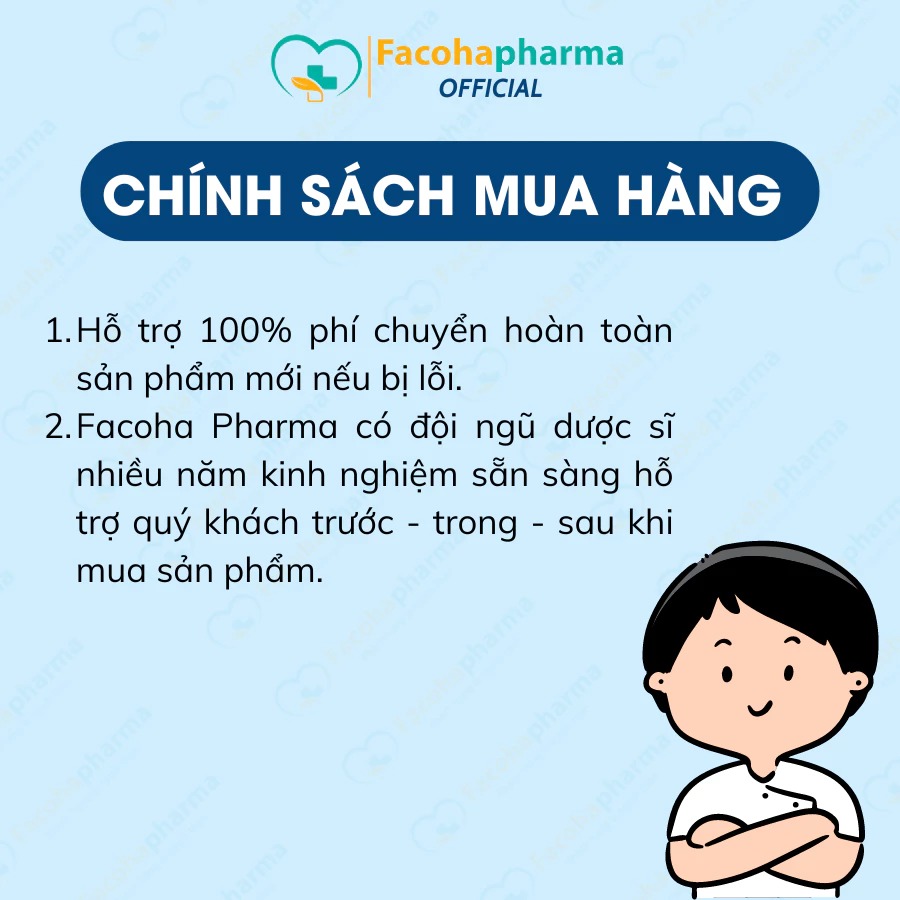 Chính sách hỗ trợ khách hàng tại Facoha Pharma