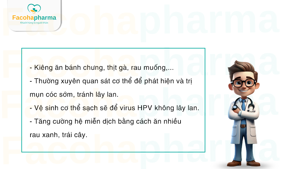 Những lời khuyên khi bị mụn cóc