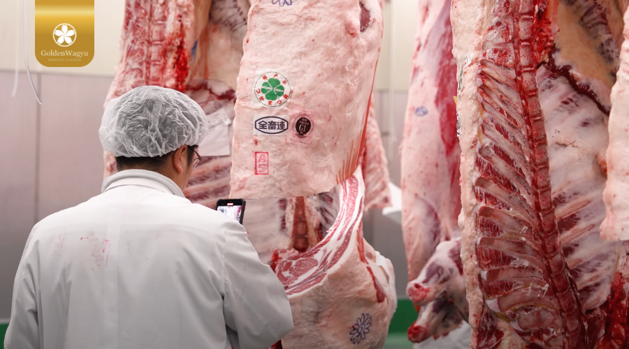 kiểm định chất lượng bò Kobe