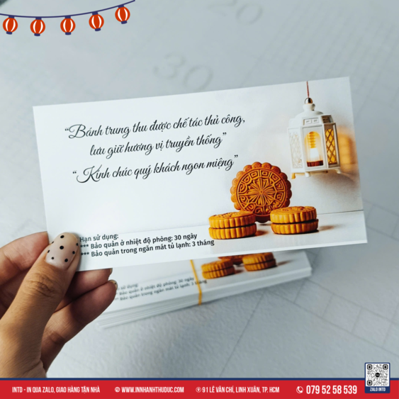 Thiệp Trung Thu tone màu sáng