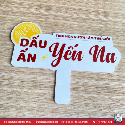 Hashtag cầm tay khai trương nhà In Nhanh Thủ Đức