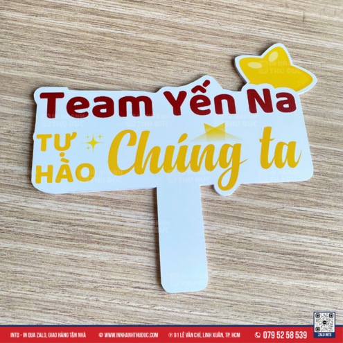 Hashtag cầm tay khai trương nhà In Nhanh Thủ Đức