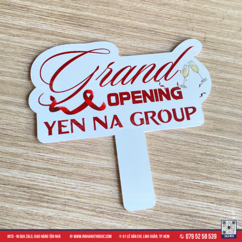 Hashtag cầm tay khai trương nhà In Nhanh Thủ Đức