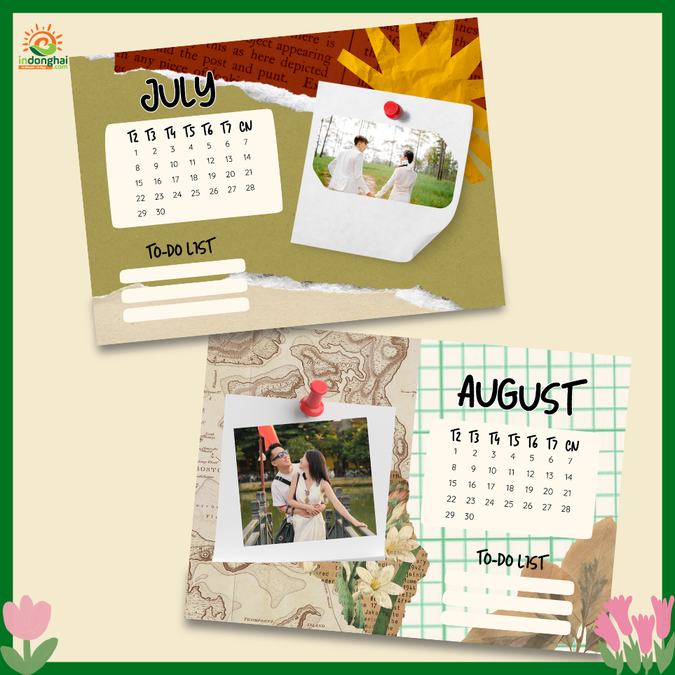 Lịch để bàn ghép ảnh theo yêu cầu