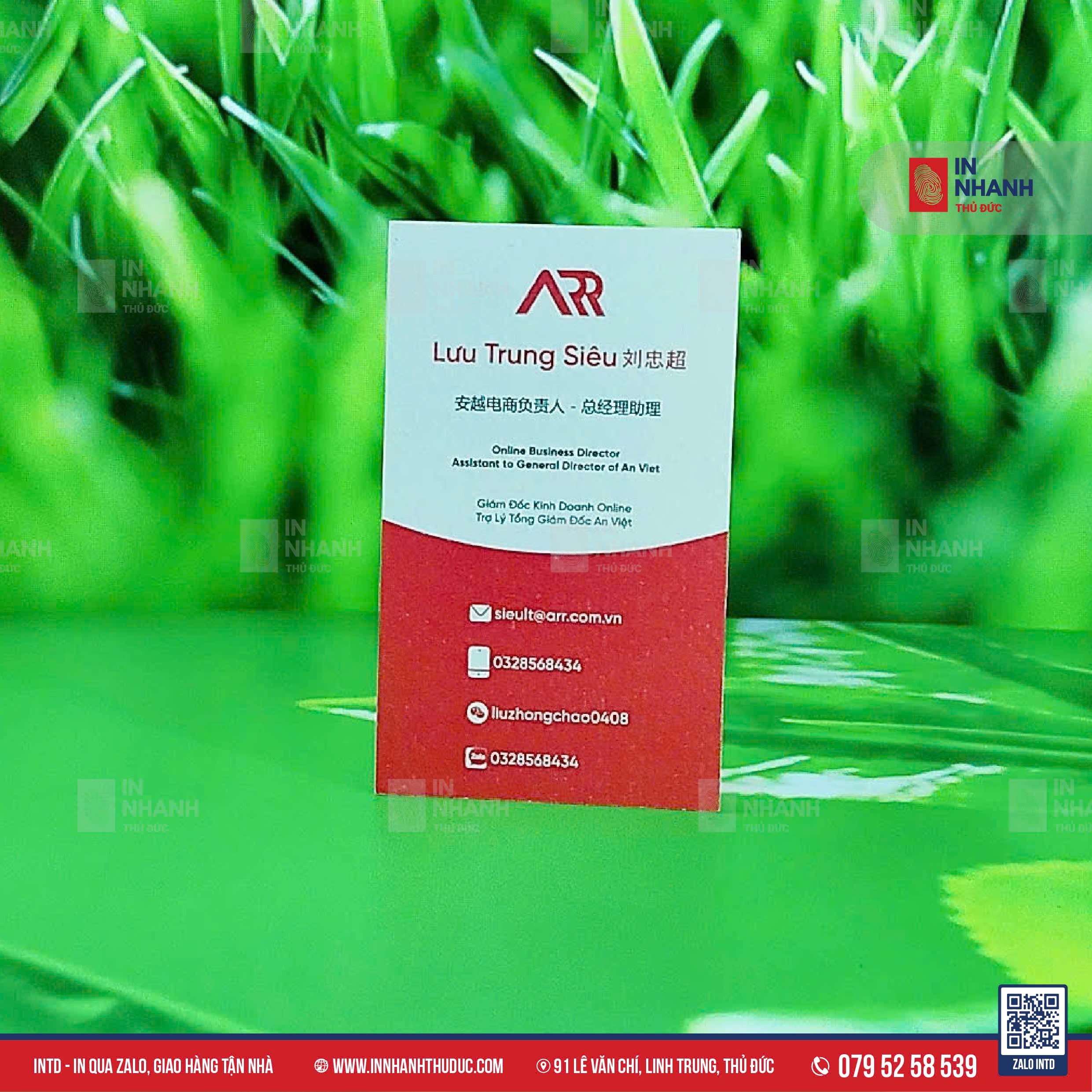 DANH THIẾP ĐỨNG - IN NHANH THỦ ĐỨC - 0795258539