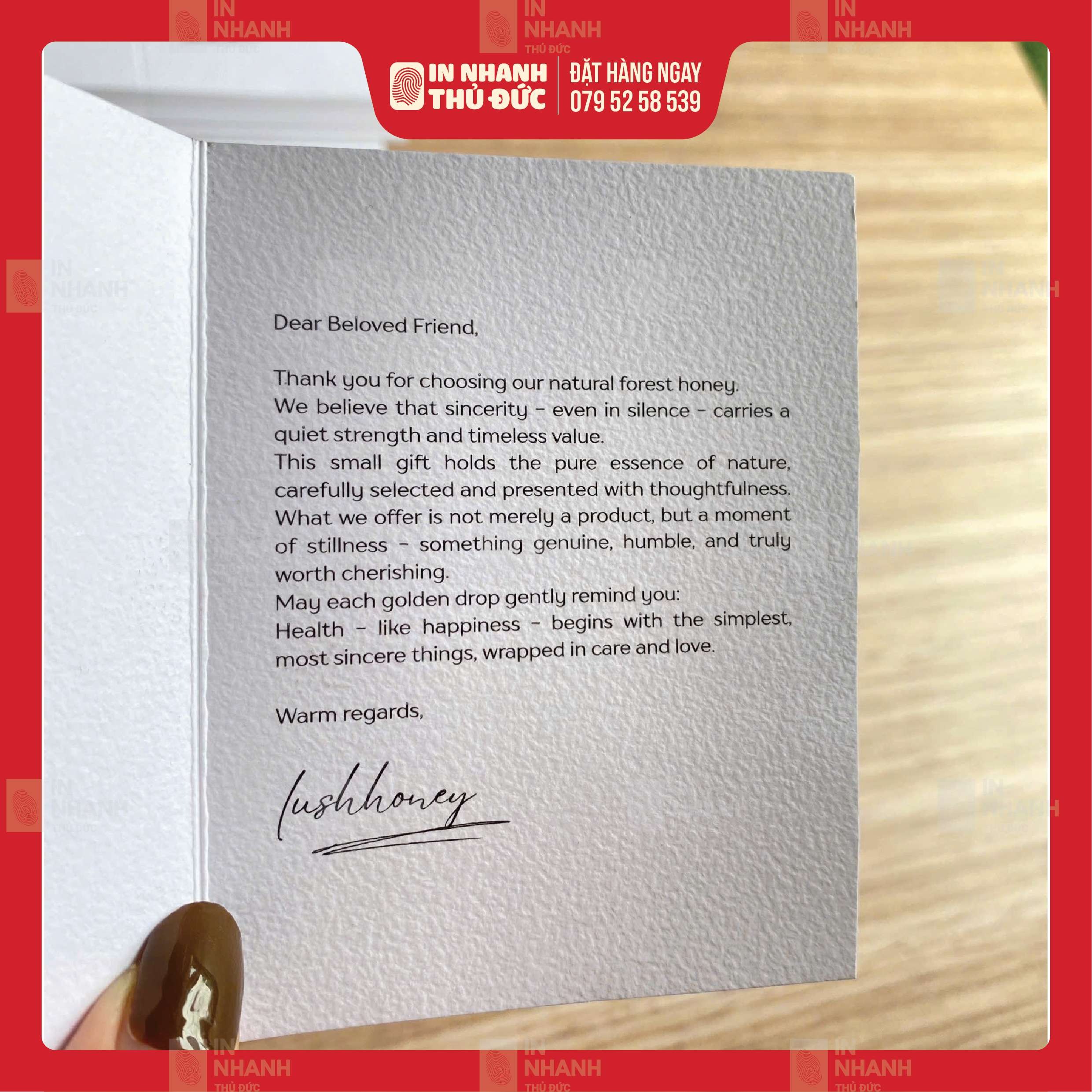 In Thiệp cảm ơn - In Nhanh Thủ Đức