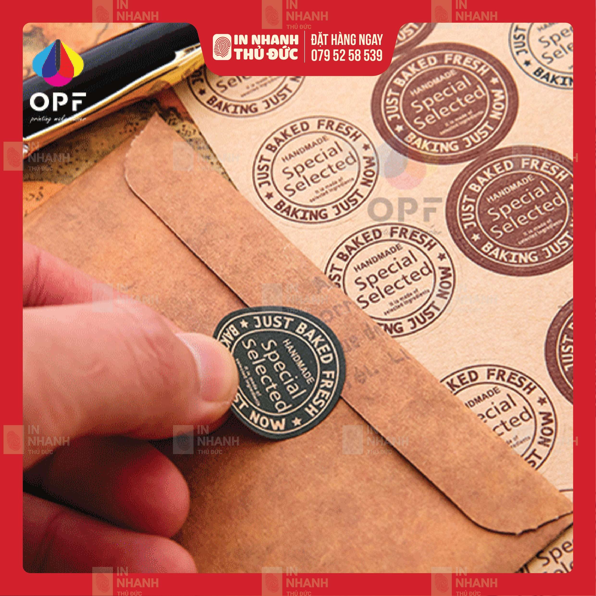 Decal giấy Kraft - In Nhanh Thủ Đức