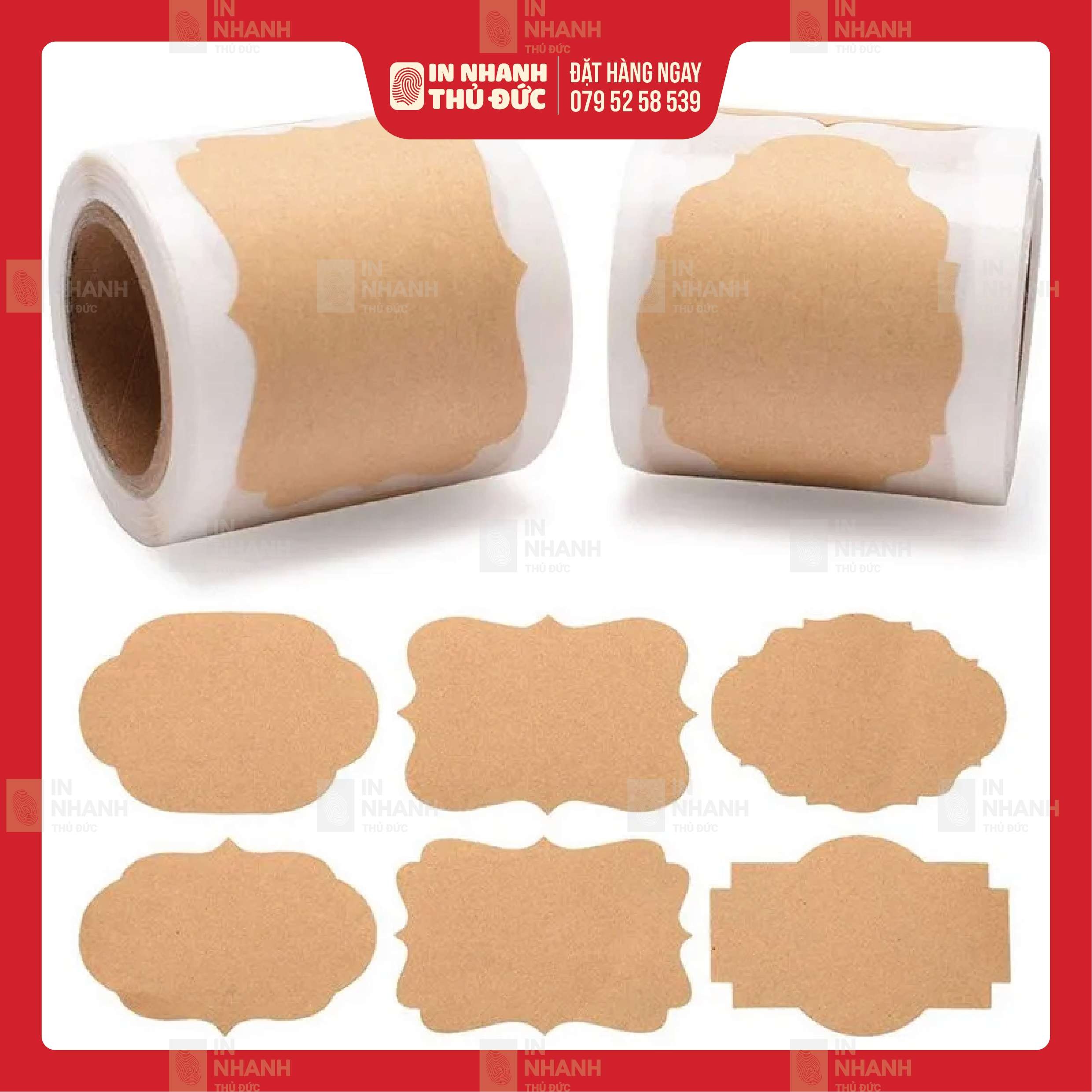 Decal giấy Kraft - In Nhanh Thủ Đức