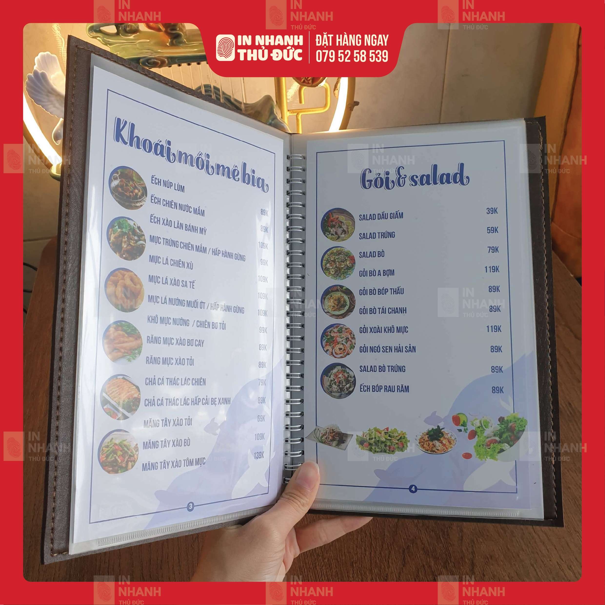 Mẫu Menu - In Nhanh Thủ Đức