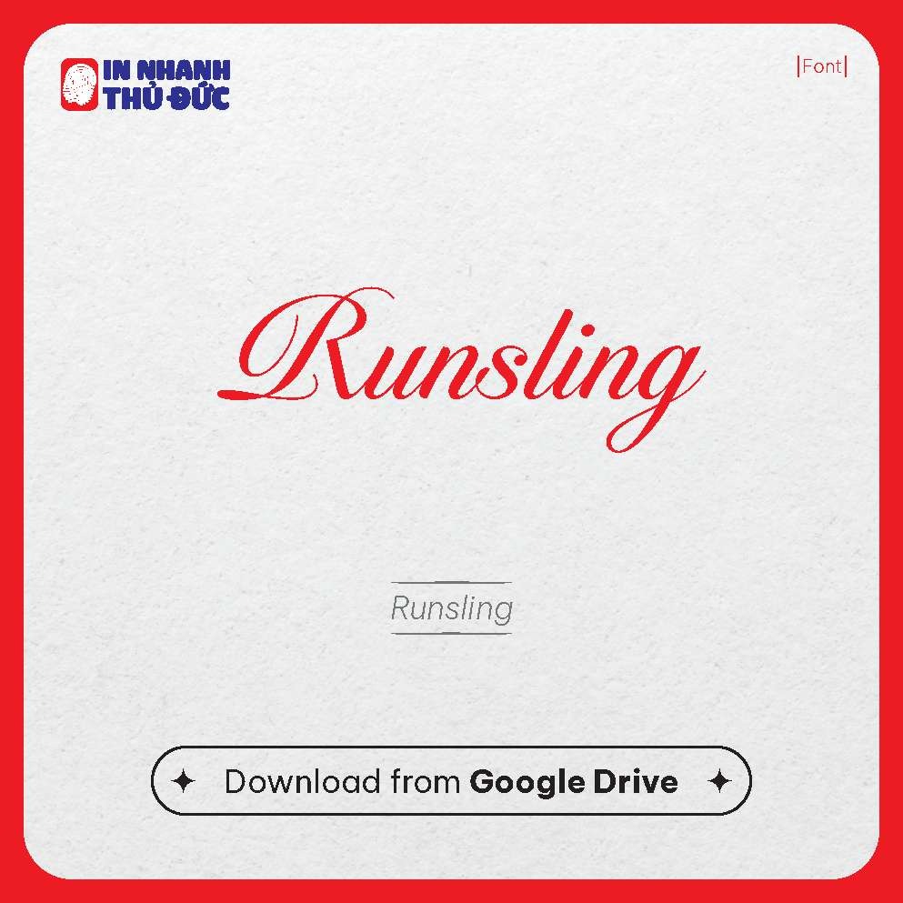 Font chữ Spa - In Nhanh Thủ Đức