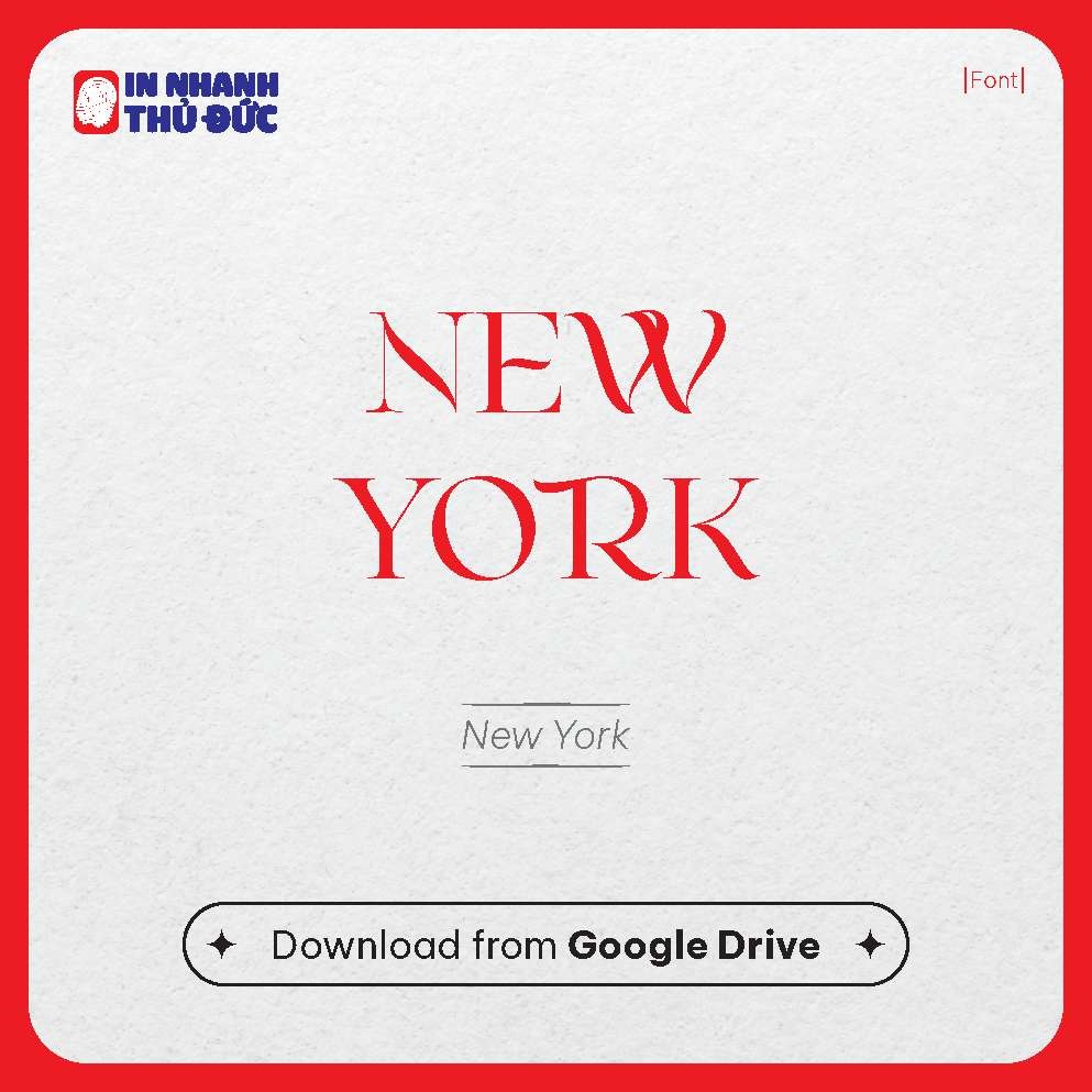 Font chữ Spa - In Nhanh Thủ Đức