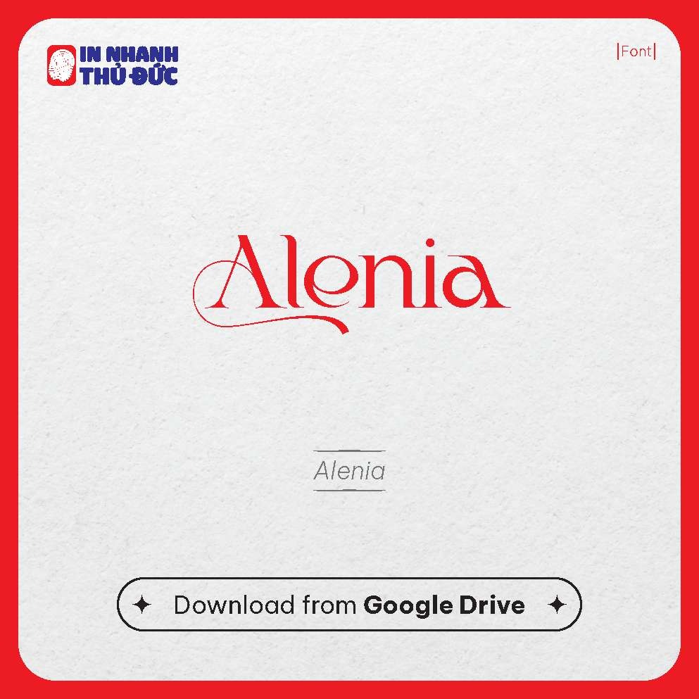 Font chữ Spa - In Nhanh Thủ Đức