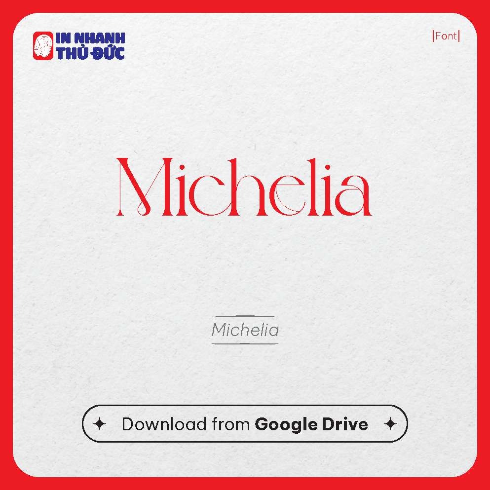 Font chữ Spa - In Nhanh Thủ Đức