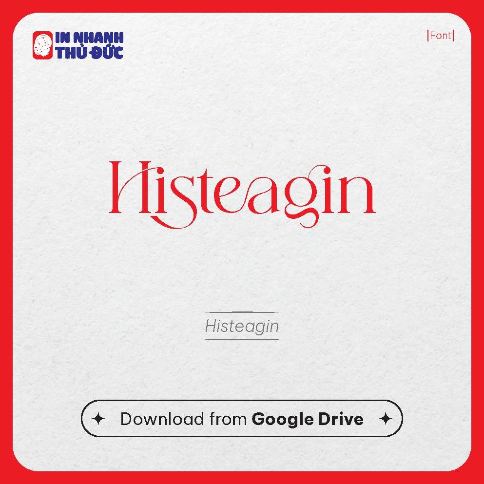 Font chữ Spa - In Nhanh Thủ Đức