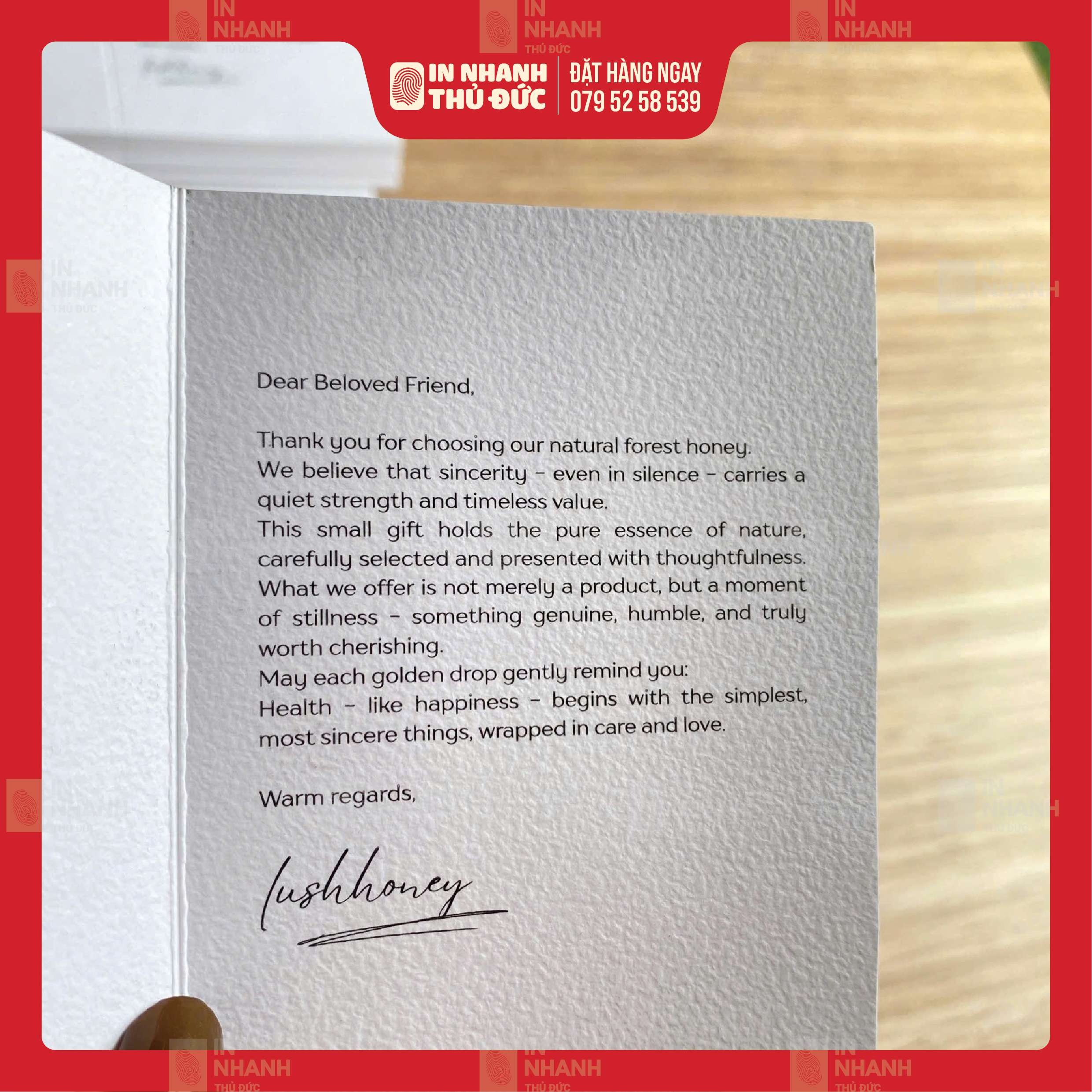 In Thiệp Giấy Mỹ Thuật - In Nhanh Thủ Đức