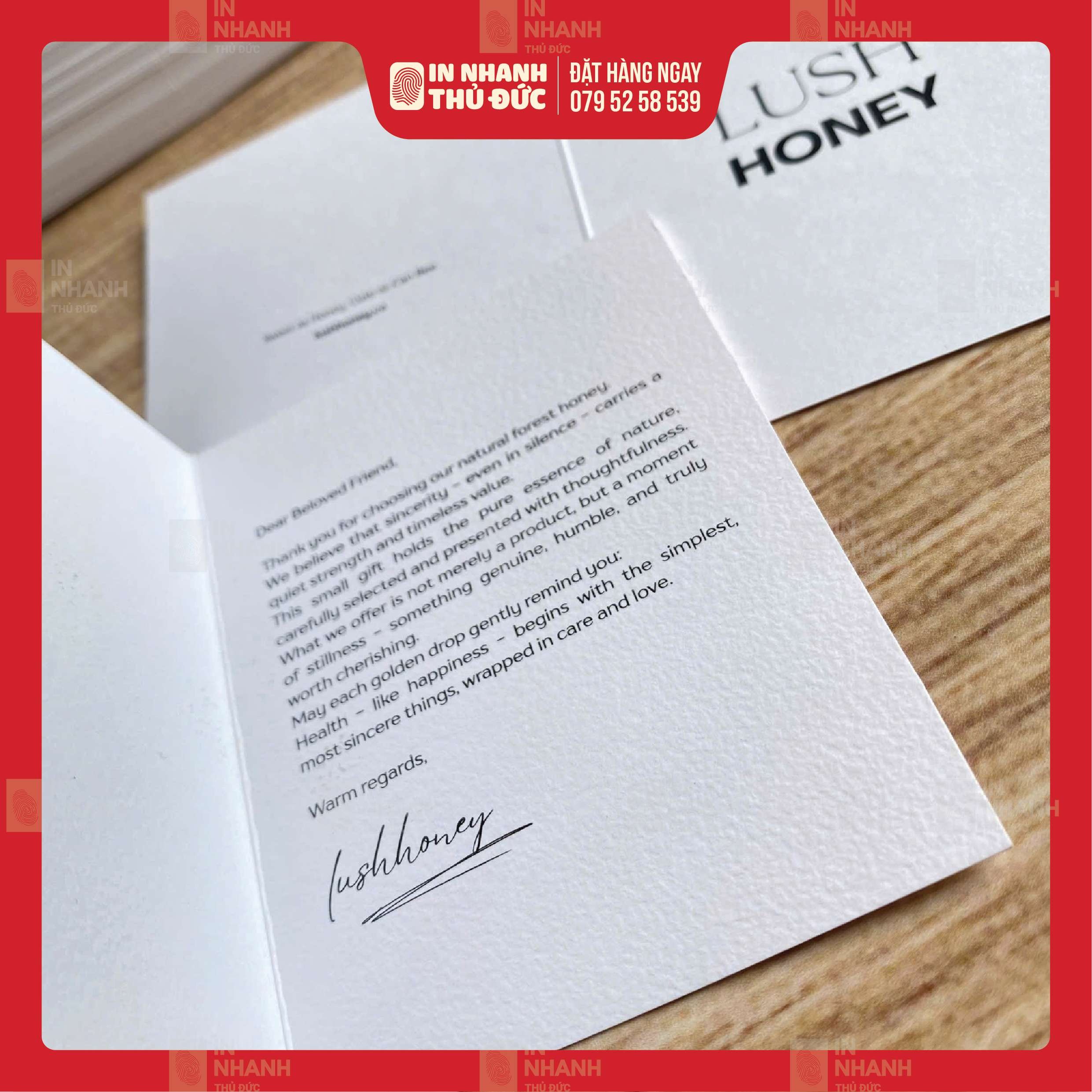 In Thiệp Giấy Mỹ Thuật - In Nhanh Thủ Đức