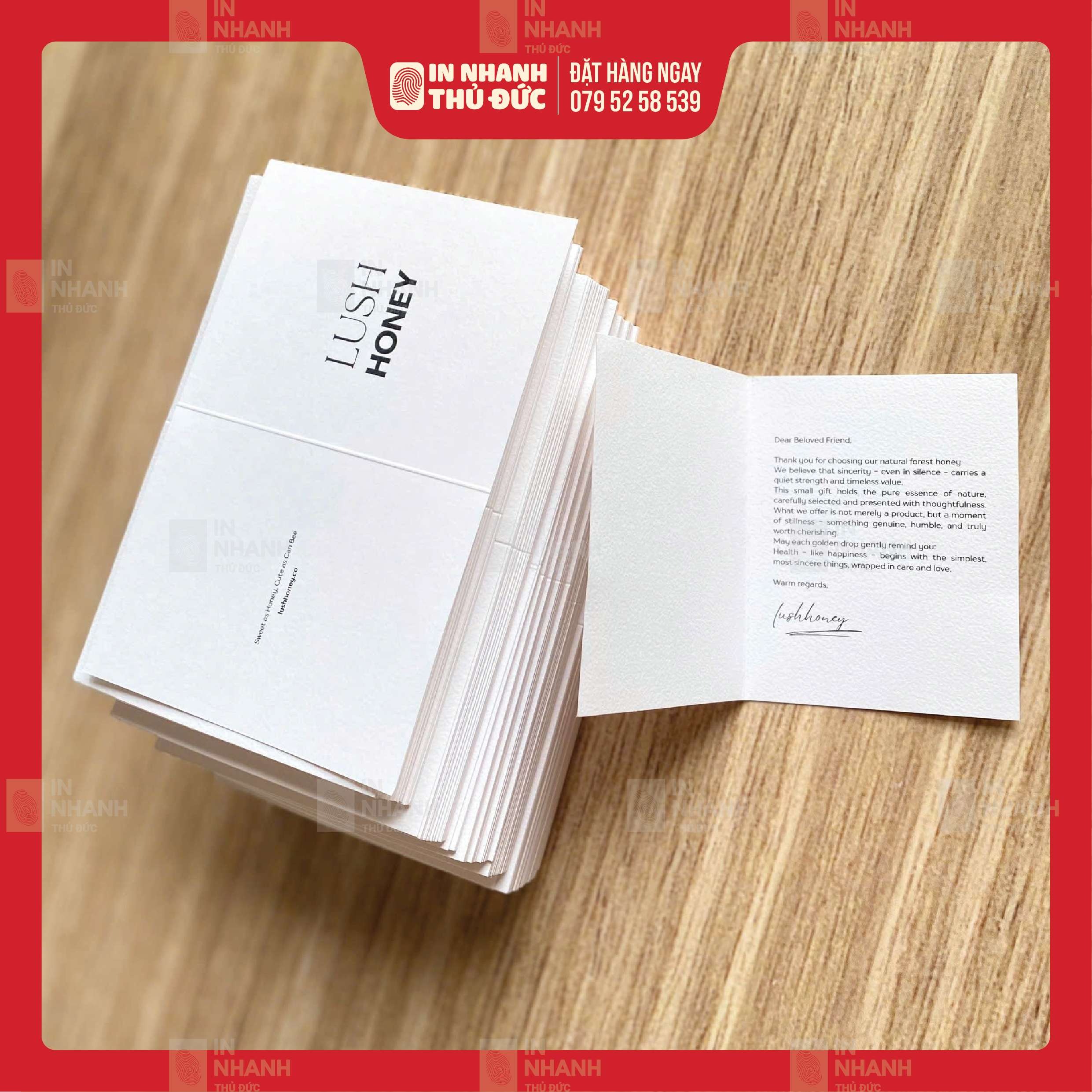 In Thiệp Giấy Mỹ Thuật - In Nhanh Thủ Đức