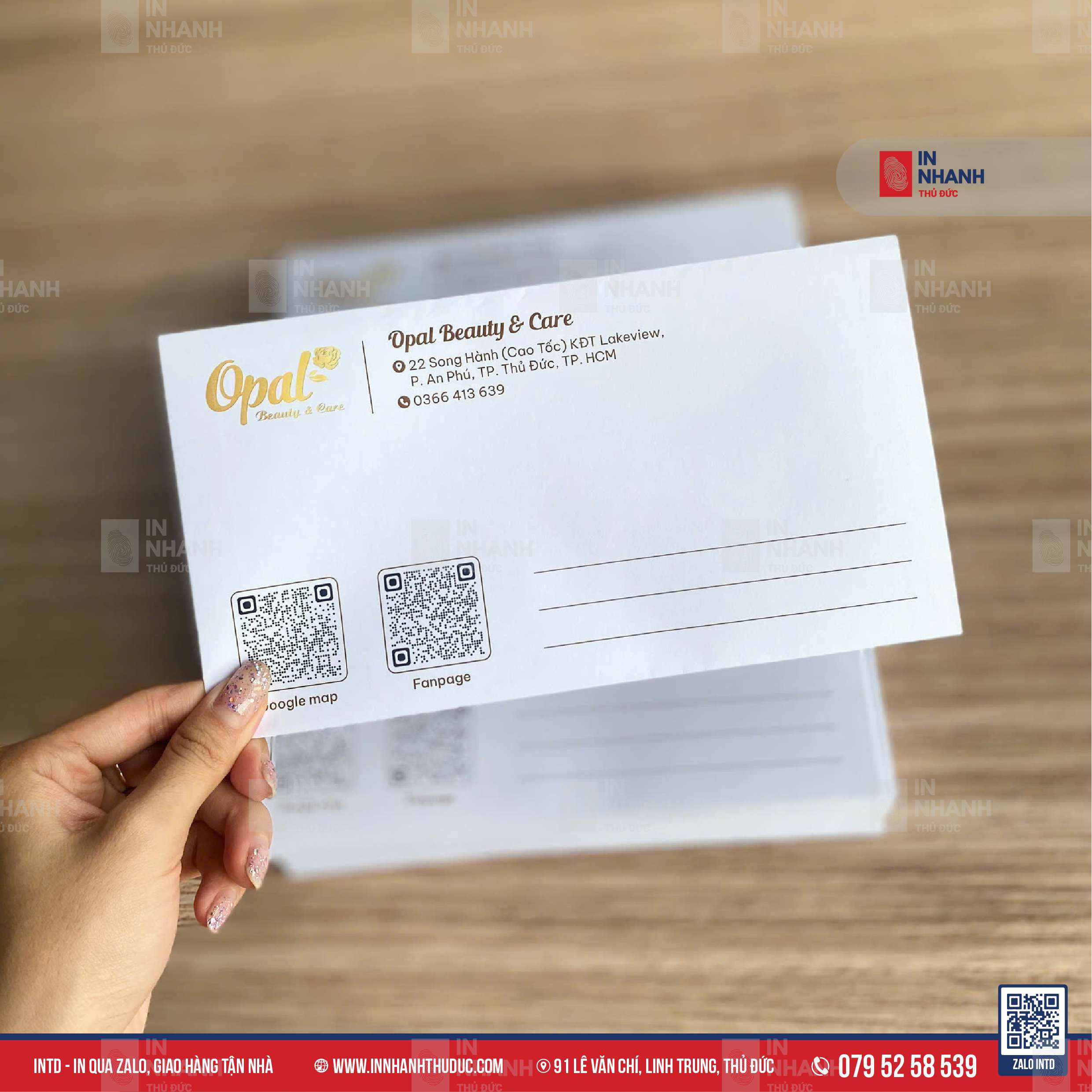 Bao thư nhỏ - In Nhanh Thủ Đức - 0795258539