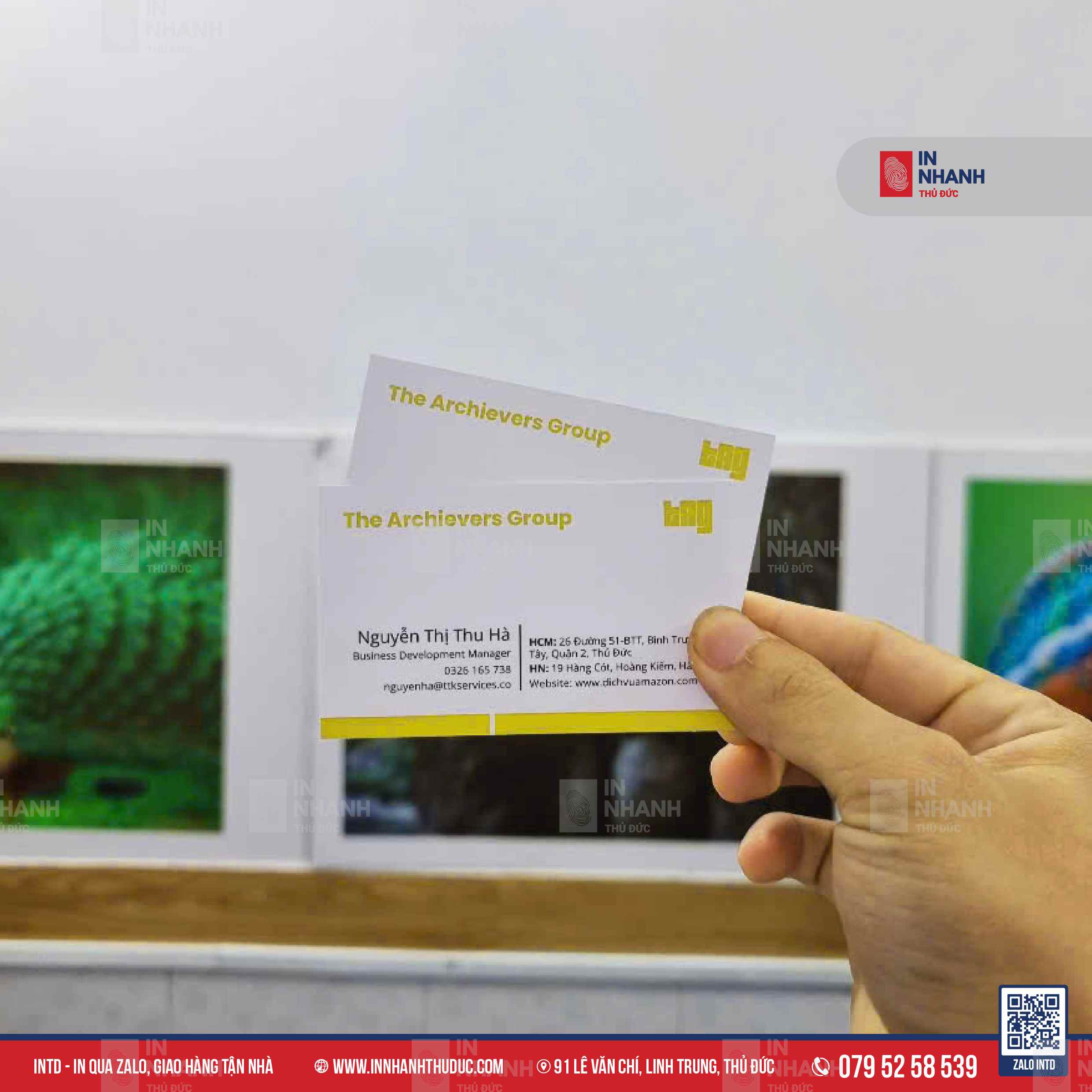 Danh thiếp - in nhanh thủ đức