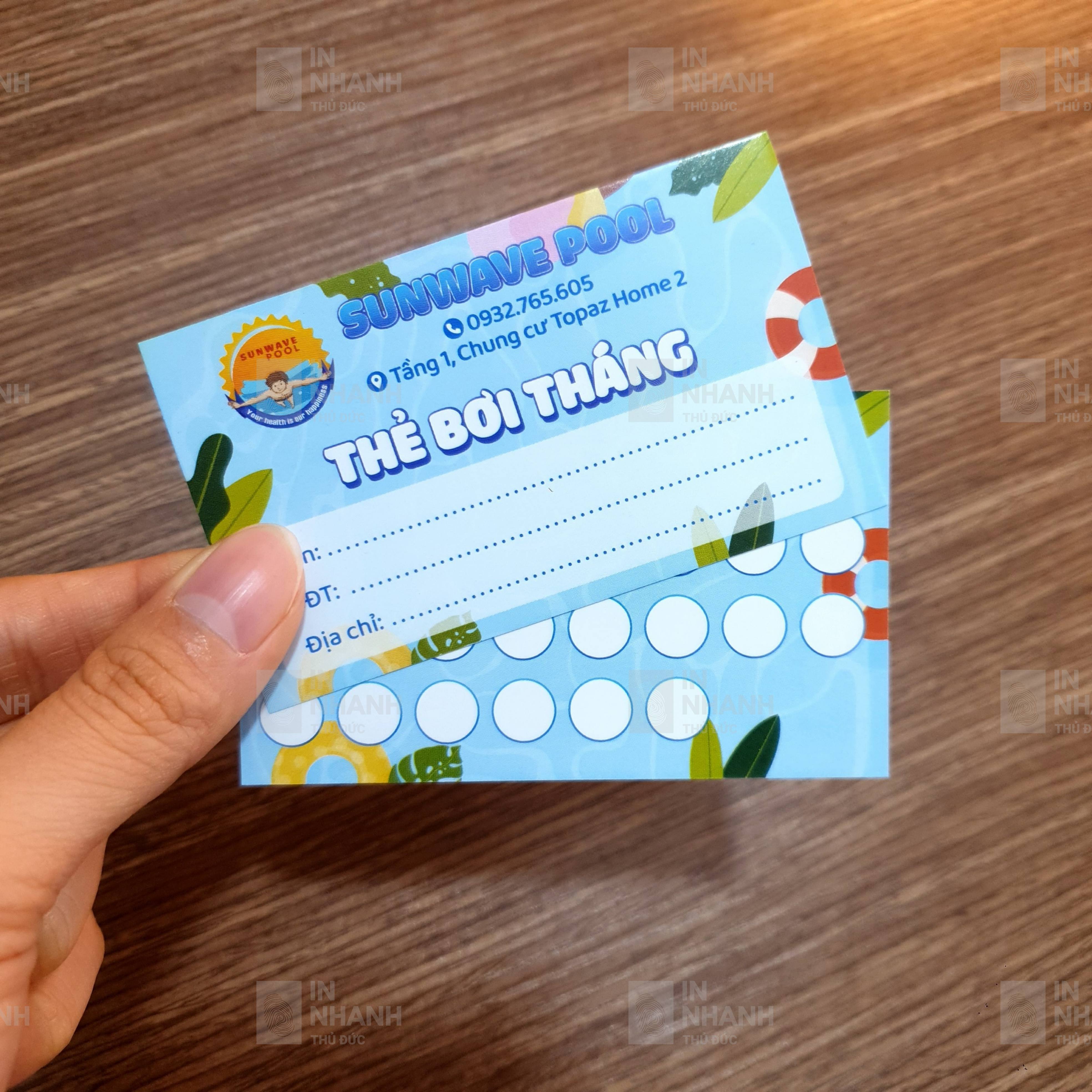 Danh thiếp giấy C300, cán mờ