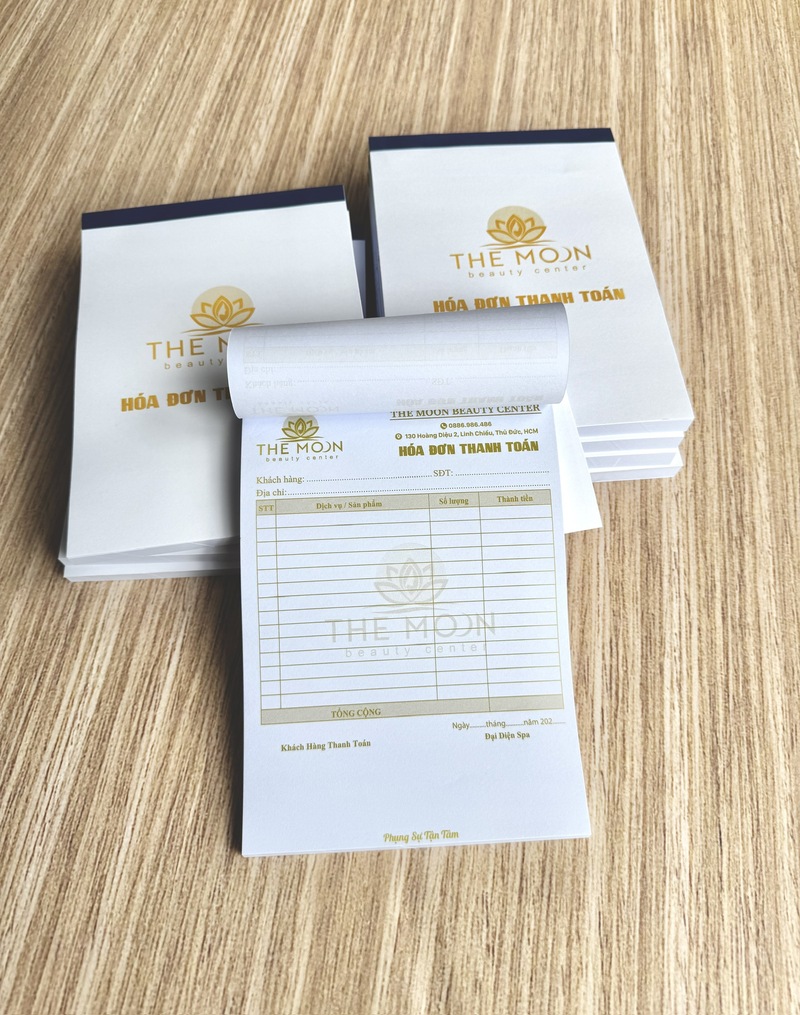 Hóa đơn 1 liên trắng