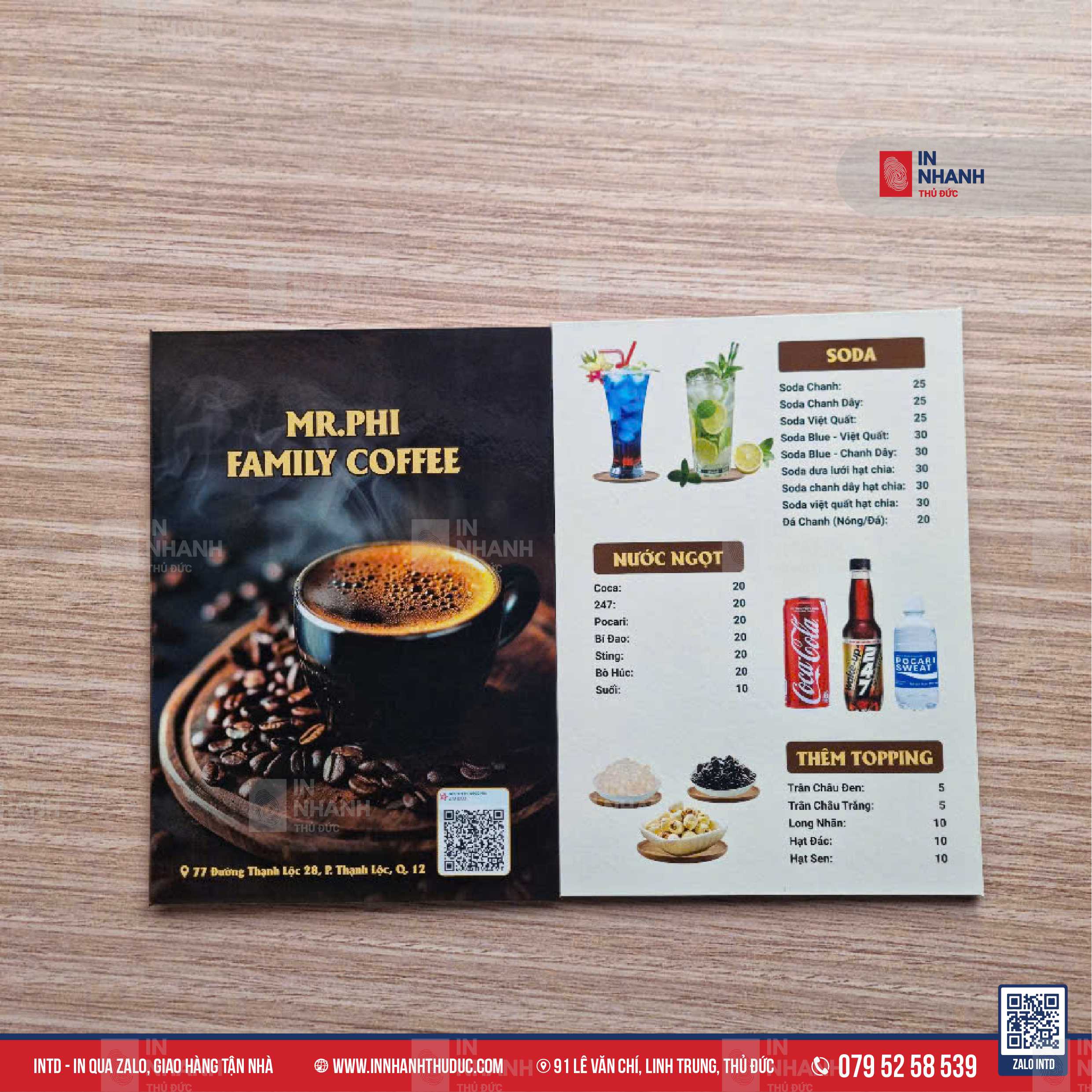 Menu - Carton - INTD