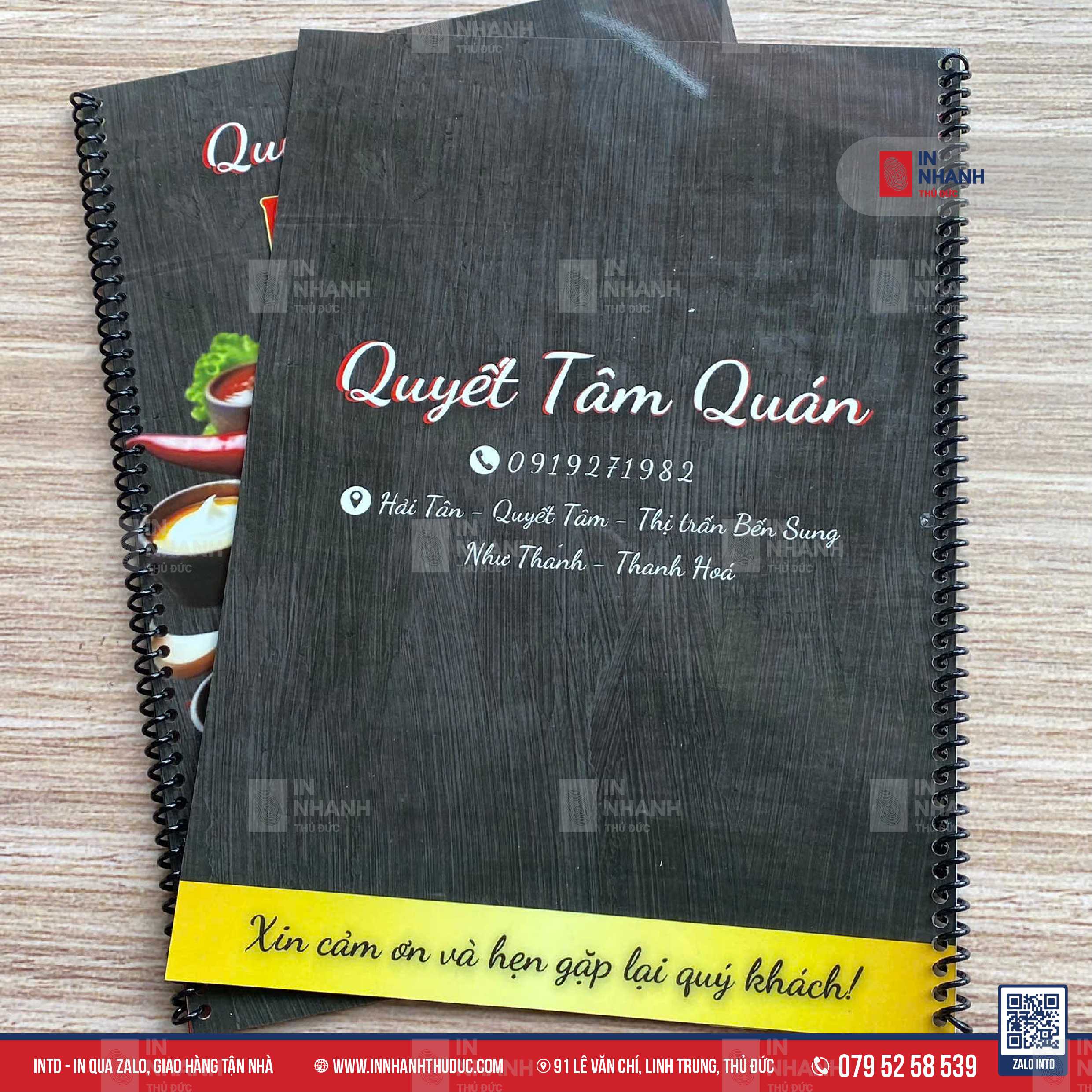 Menu Carton - In Nhanh Thủ Đức