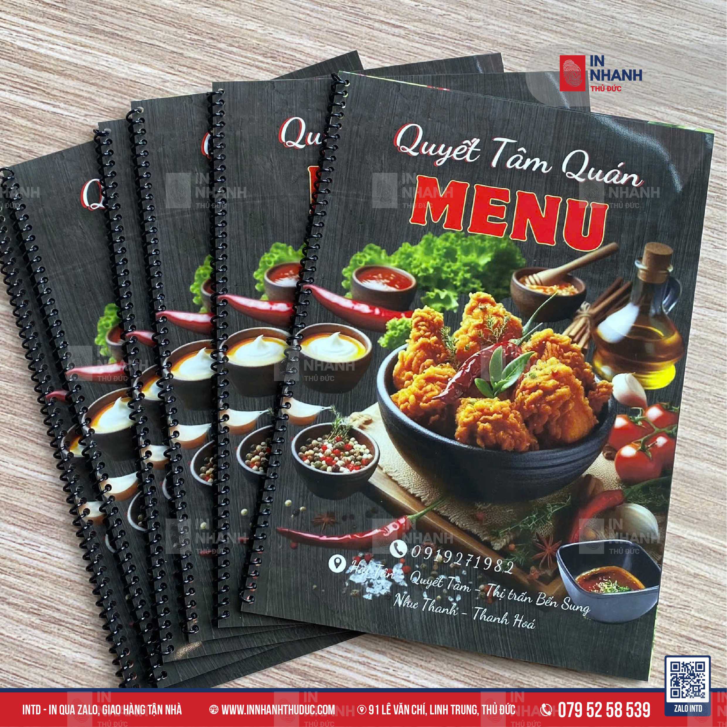 Menu đa dạng - In Nhanh thủ Đức