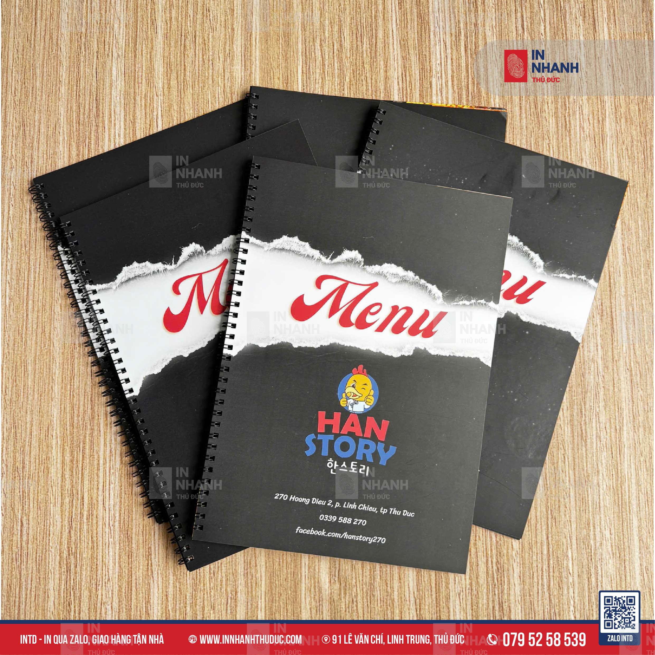 Menu nhựa - In Nhanh Thủ Đức - 0795258539