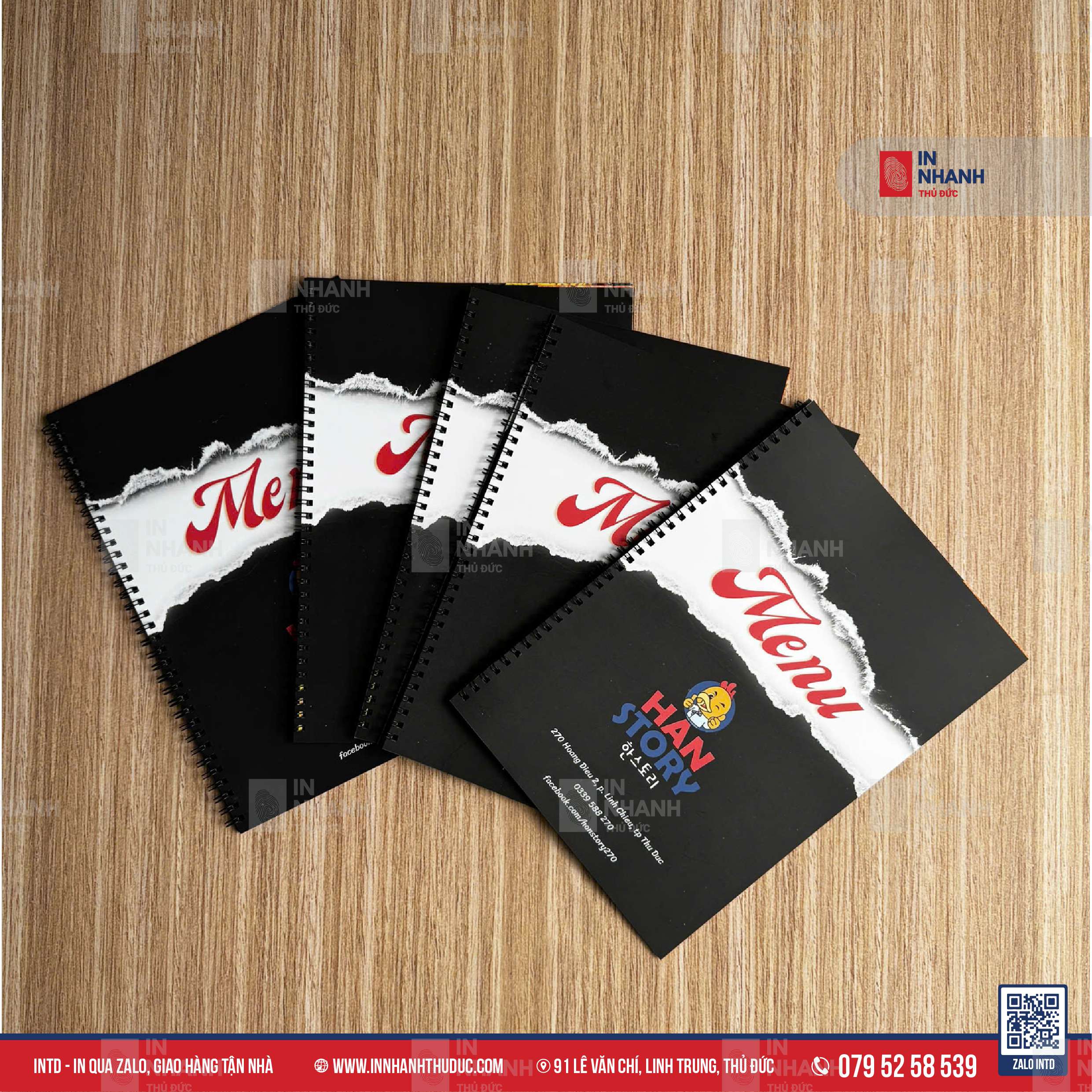 Menu nhựa - In Nhanh Thủ Đức - 0795258539